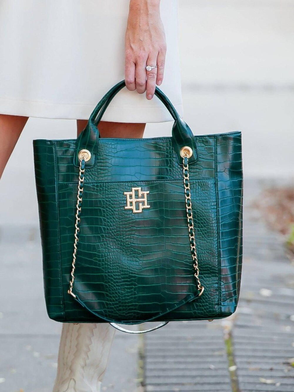 Kinzley Tote Hunter Green